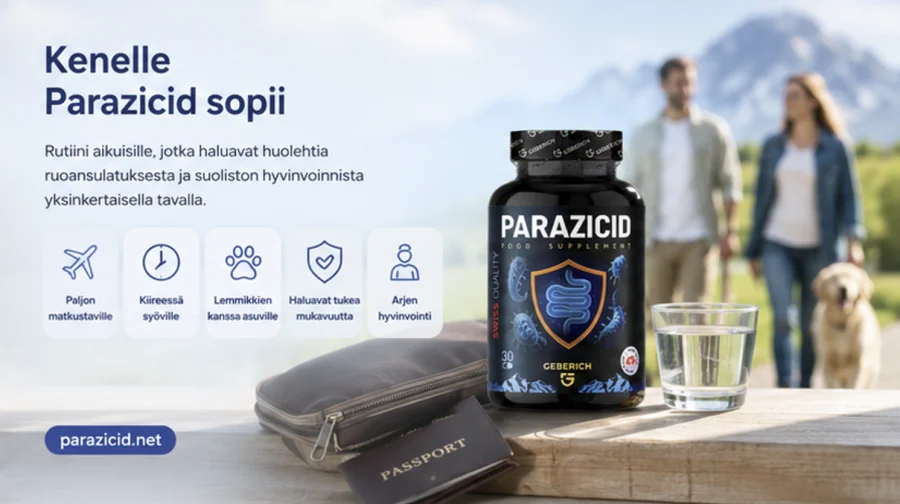 Parazicid — kapselit aikuisille, jotka huolehtivat suoliston hyvinvoinnista